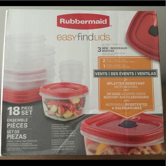 Rubbermaid easy find lids 18 pc storage set *NEW - Picture 4 of 4